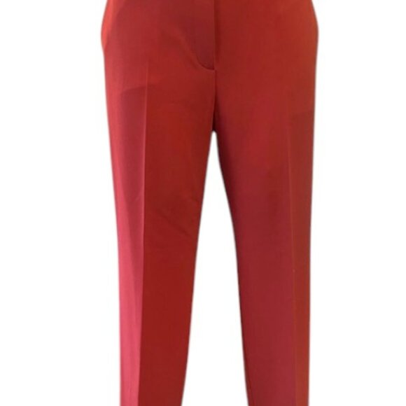 Theory Treeca Pull-on Pant - Stretch Admiral Crepe - Poppy Red/Orange - Sz 6 NWT - Picture 4 of 11